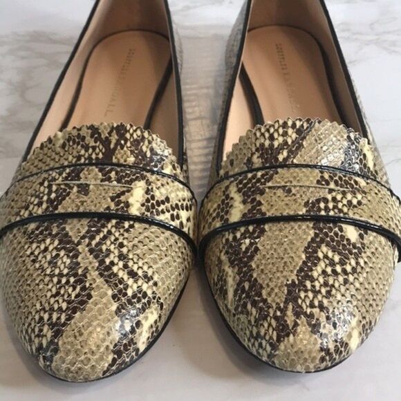 Loeffler Randall Blaise Snakeskin Loafers ballerina Flats size 9.5 - Picture 4 of 9
